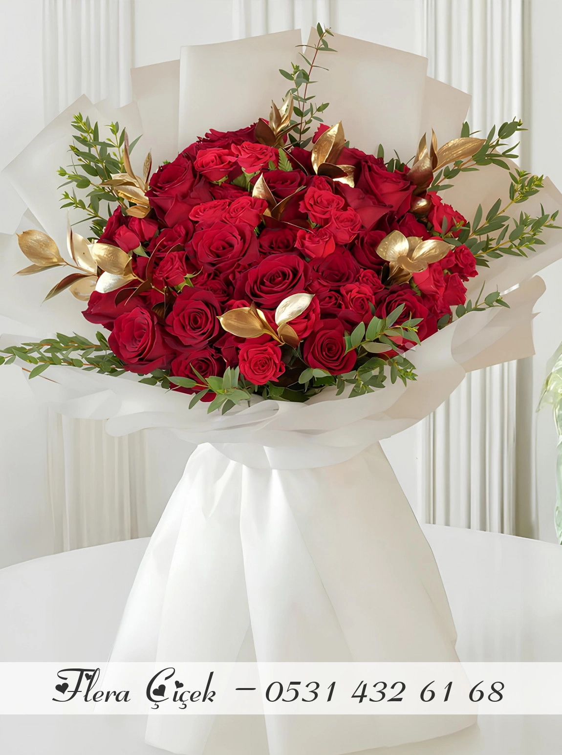 40 Tane Premium Gül Buketi