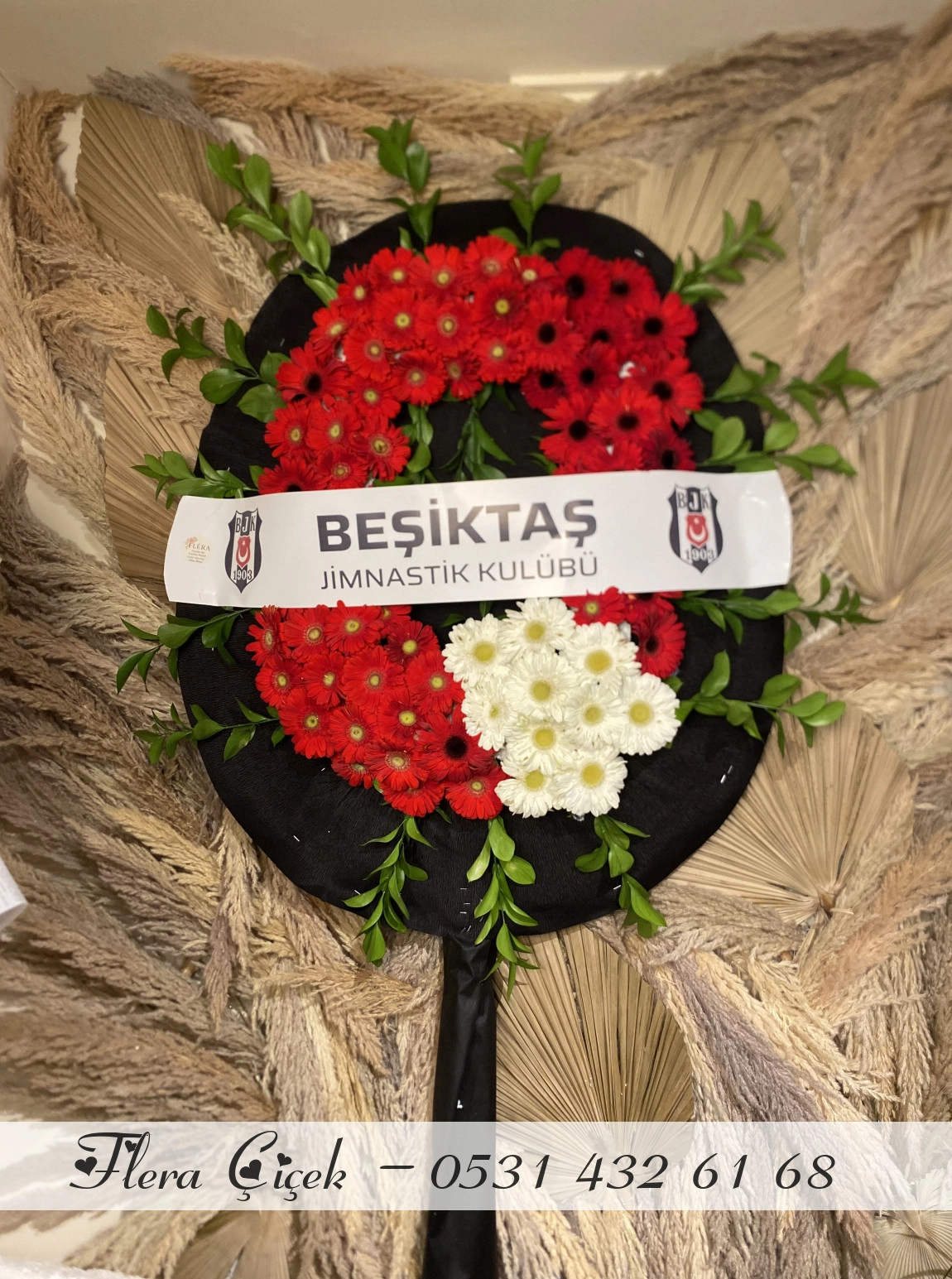 Çelenk Canlı Çiçek İle