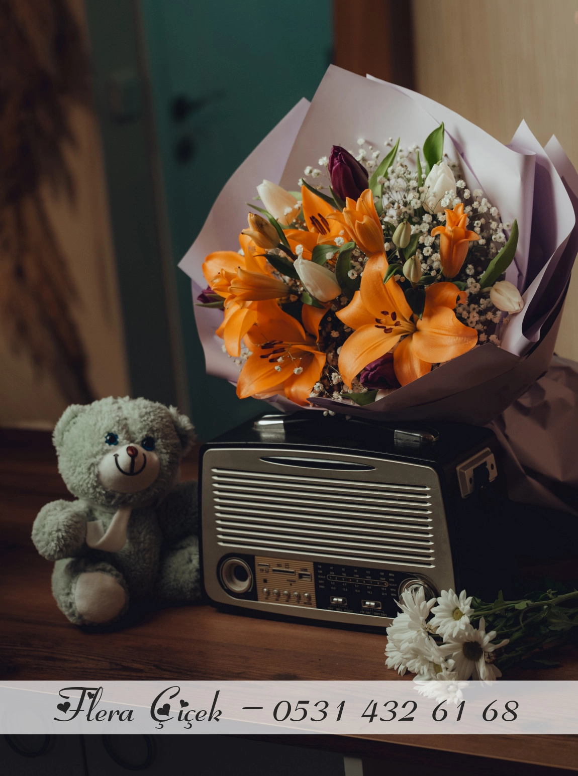 Lilyum Ve Lale Buketi