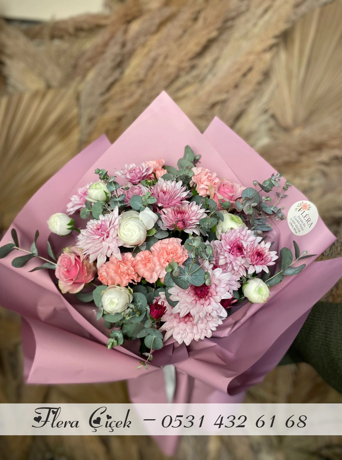 Mevsim Çiçekleri Ile Karışık Buket 6