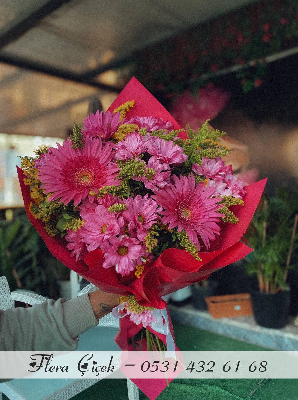 Pembe Gerbera Buketi