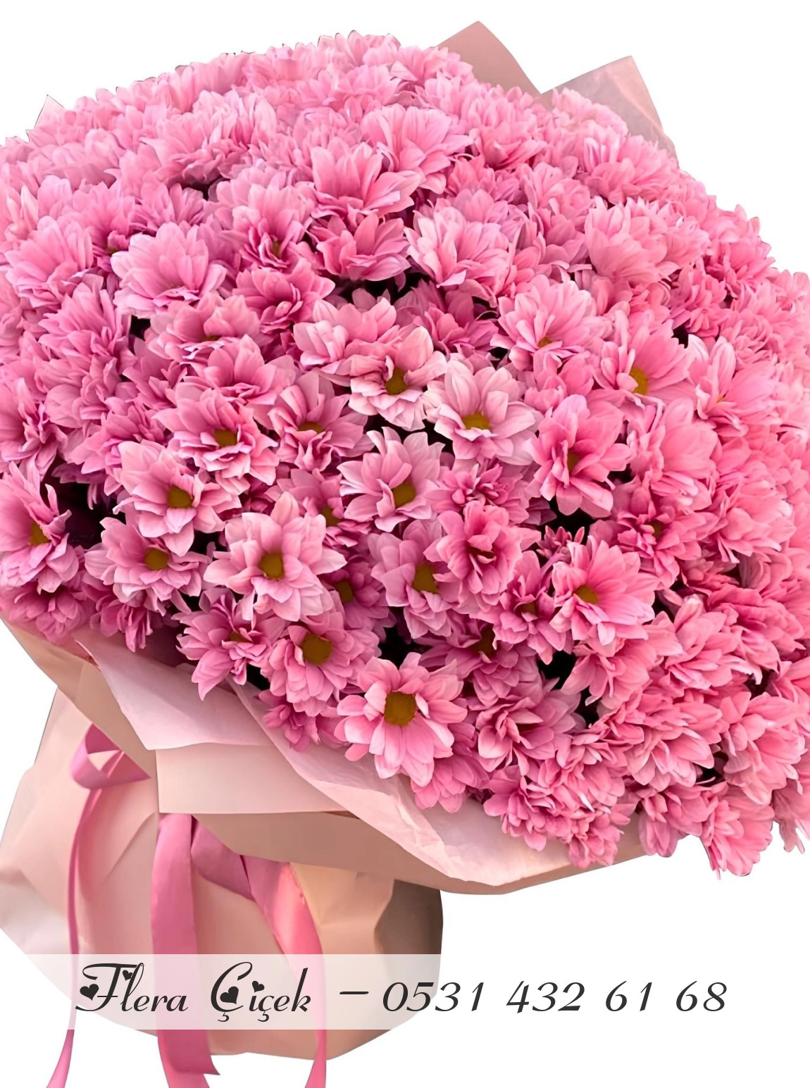 51 Adet Pembe Papatya Buketi