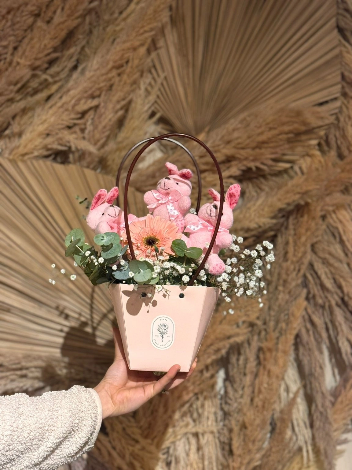 Ayıcıklı Çanta Aranjman