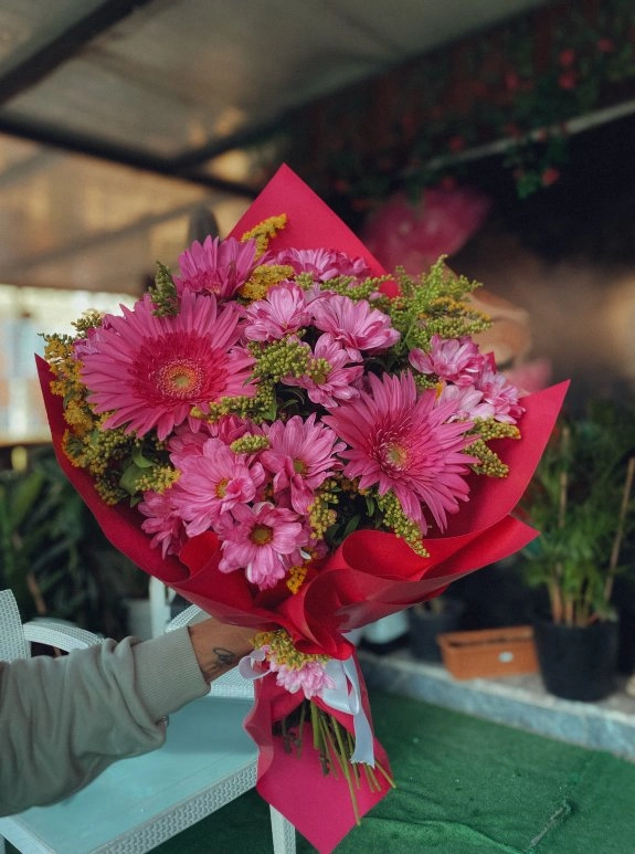 Pembe Gerbera Buketi