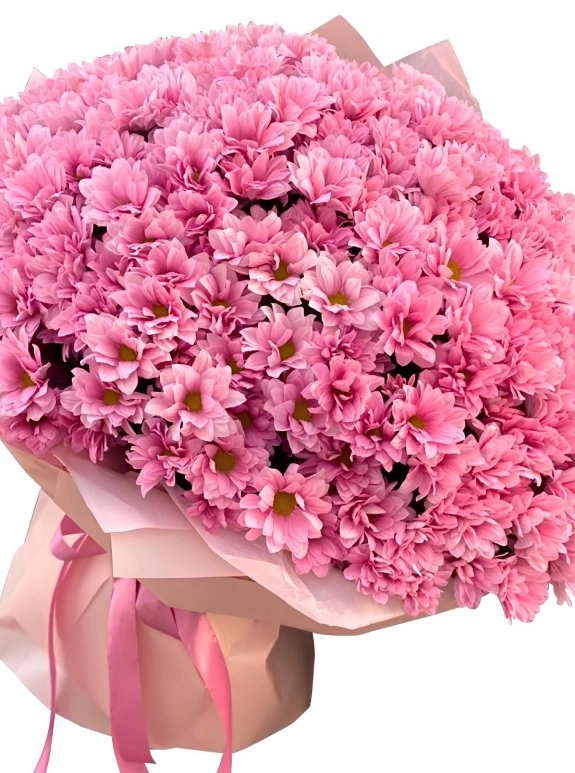 51 Adet Pembe Papatya Buketi