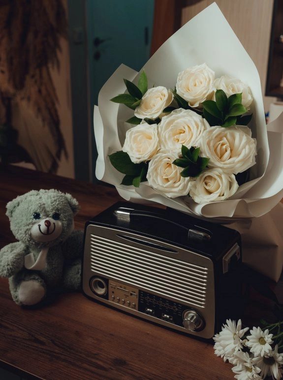 Premium Beyaz Gül Buketi