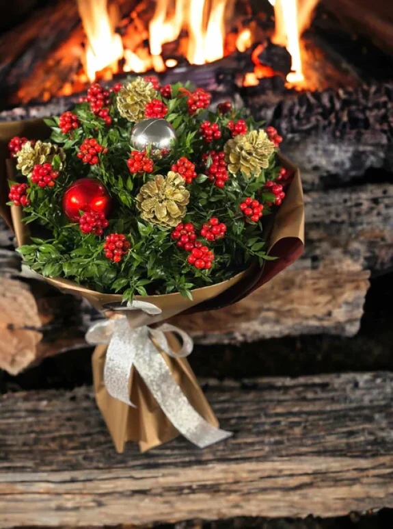 Yılbaşı Temalı Kokina Buketi