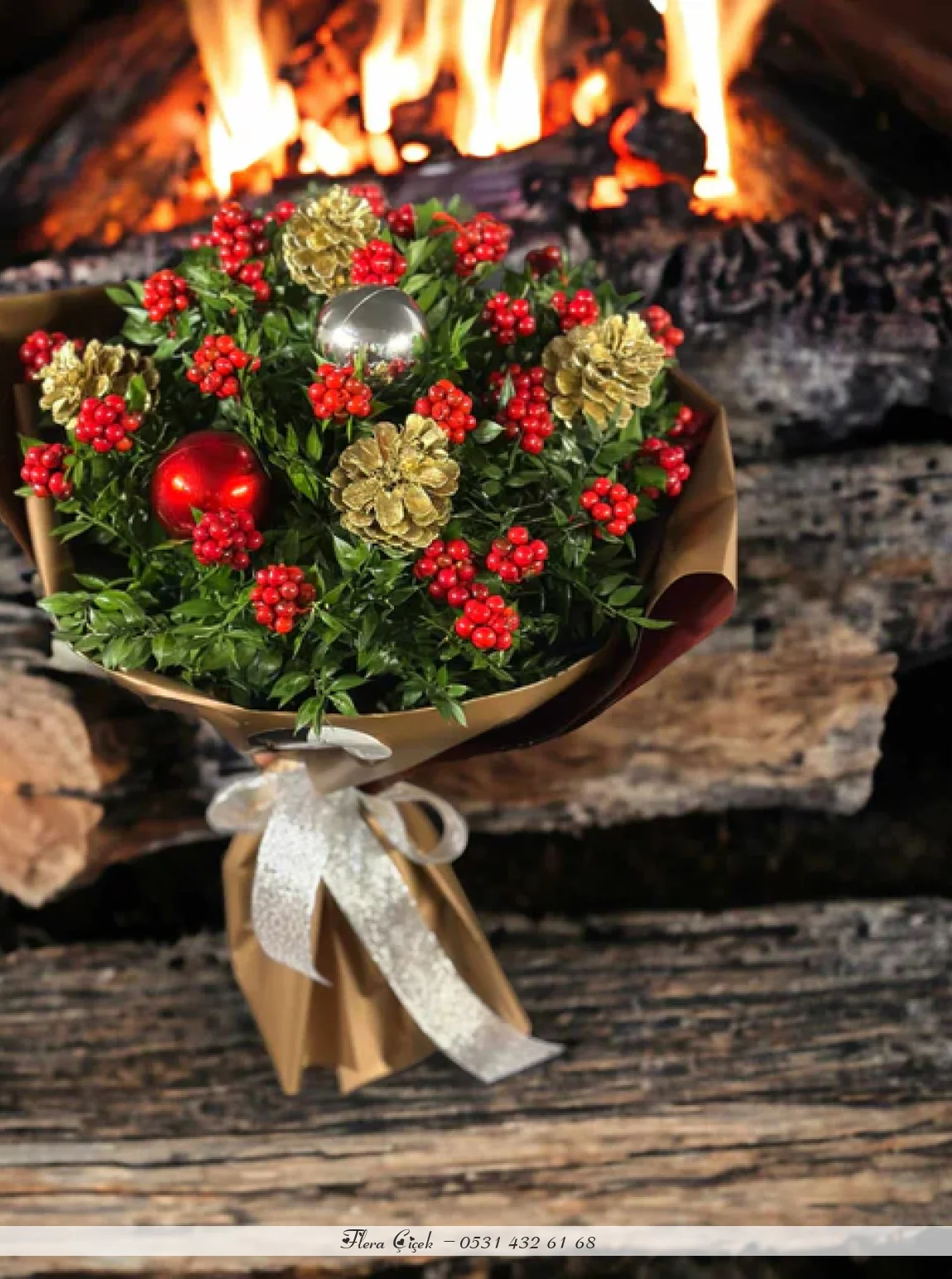 Yılbaşı Temalı Kokina Buketi